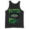 Dan's 420 Logo with black border on leaf background Tank Top