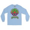 Peace Sign W/ Black Border & Logo Below Long Sleeve Shirt - Image 10
