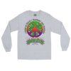 Peace Sign W/ Black Border & Logo Below Long Sleeve Shirt - Image 9