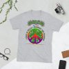 Peace Sign W/ White Border & Logo Above T-Shirt - Image 4