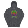 Peace Sign W/ White Border & Logo Below Hoodie - Image 5