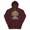Peace Sign W/ White Border & Logo Below Hoodie - Image 3