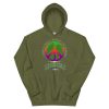 Peace Sign W/ White Border & Logo Below Hoodie - Image 7