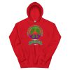 Peace Sign W/ White Border & Logo Below Hoodie - Image 4